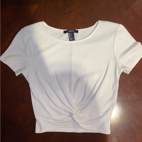 FOREVER 21 white crop top - Picture 1 of 2